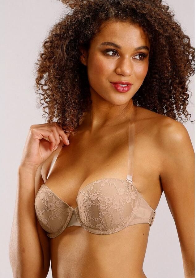 Lascana Bh met steuncups met transparante achterkant en afneembare halternek - Foto 4