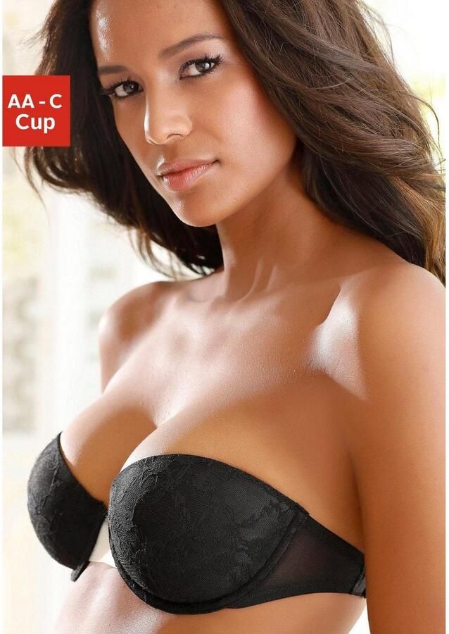 Lascana Bh met steuncups met transparante achterkant en afneembare halternek - Foto 3