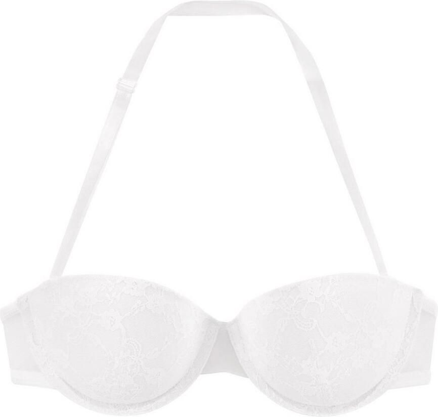 Lascana Bh met steuncups met transparante achterkant en afneembare halternek