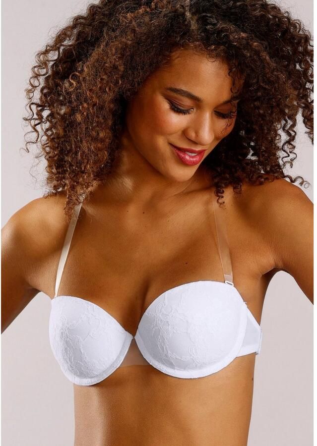 Lascana Bh met steuncups met transparante achterkant en afneembare halternek - Foto 2