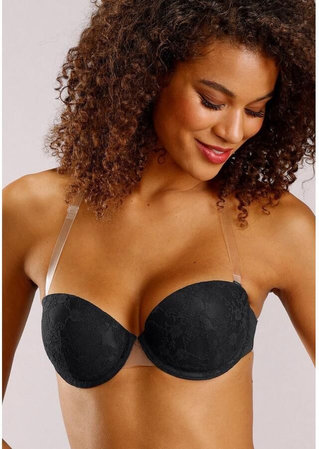 Lascana Bh met steuncups met transparante achterkant en afneembare halternek - Foto 2