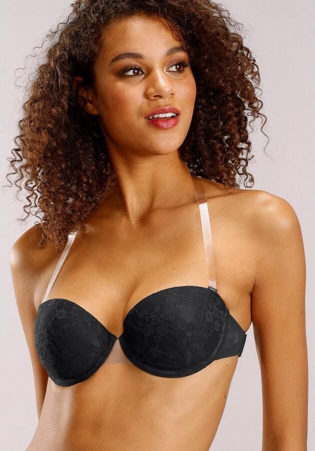 Lascana Bh met steuncups met transparante achterkant en afneembare halternek - Foto 5