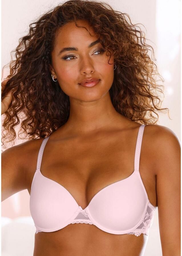 Lascana Bh met steuncups Vittoria met beugel en rug van gebloemde kant