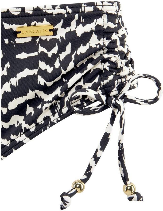 Lascana bikinibroekje met all over print zwart wit - Foto 2