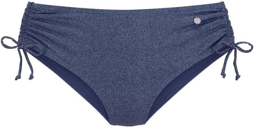 Lascana voorgevormde beugel bikinitop met lurex donkerblauw - Foto 6