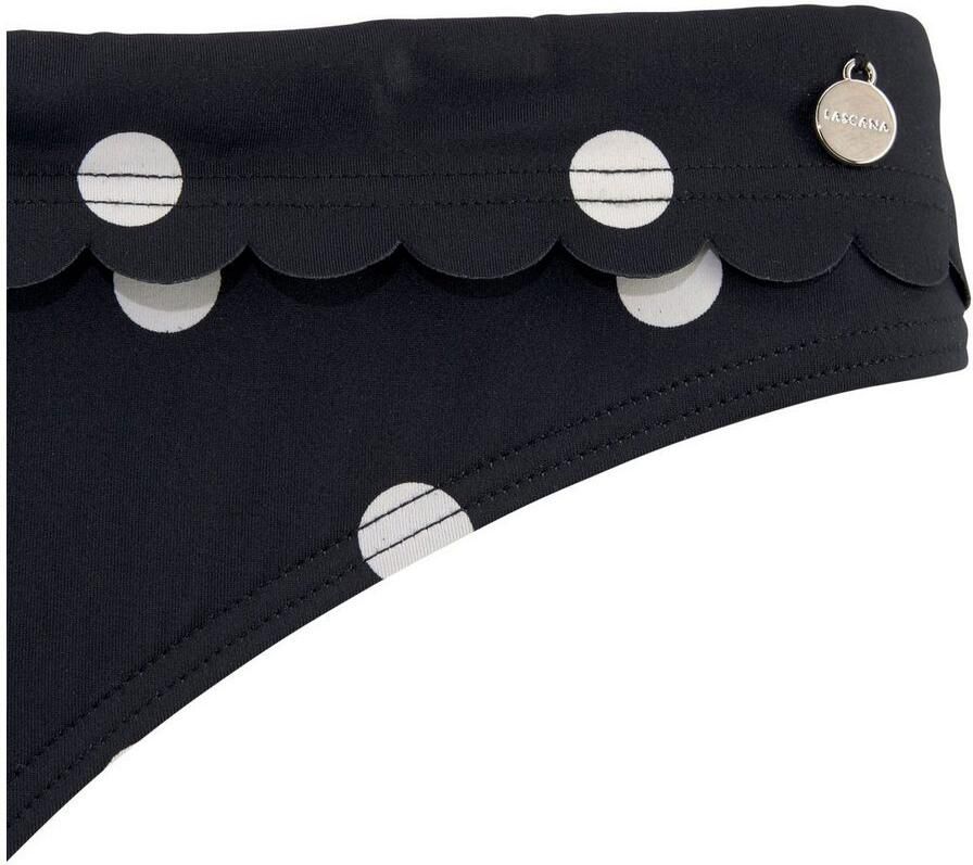 Lascana Bikinibroekje Jada met omslagband en schulprandjes