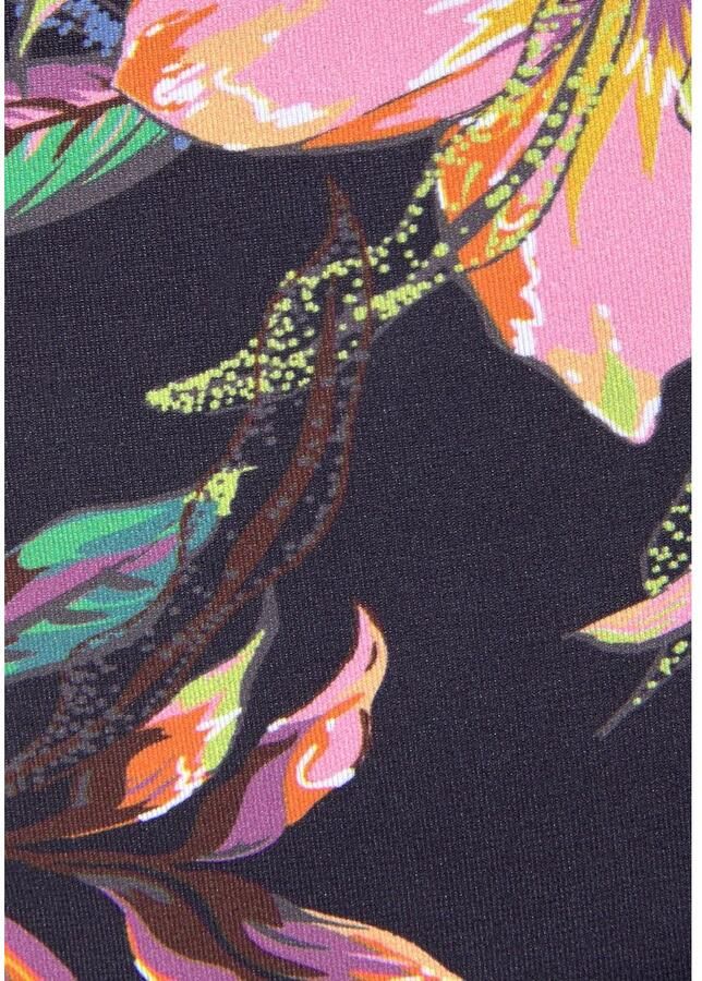 Lascana Bikinibroekje MALIA met omslagband met tropische print