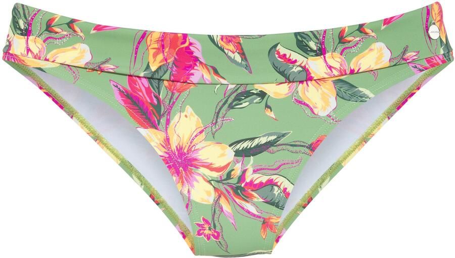 Lascana Bikinibroekje MALIA met omslagband met tropische print - Foto 2