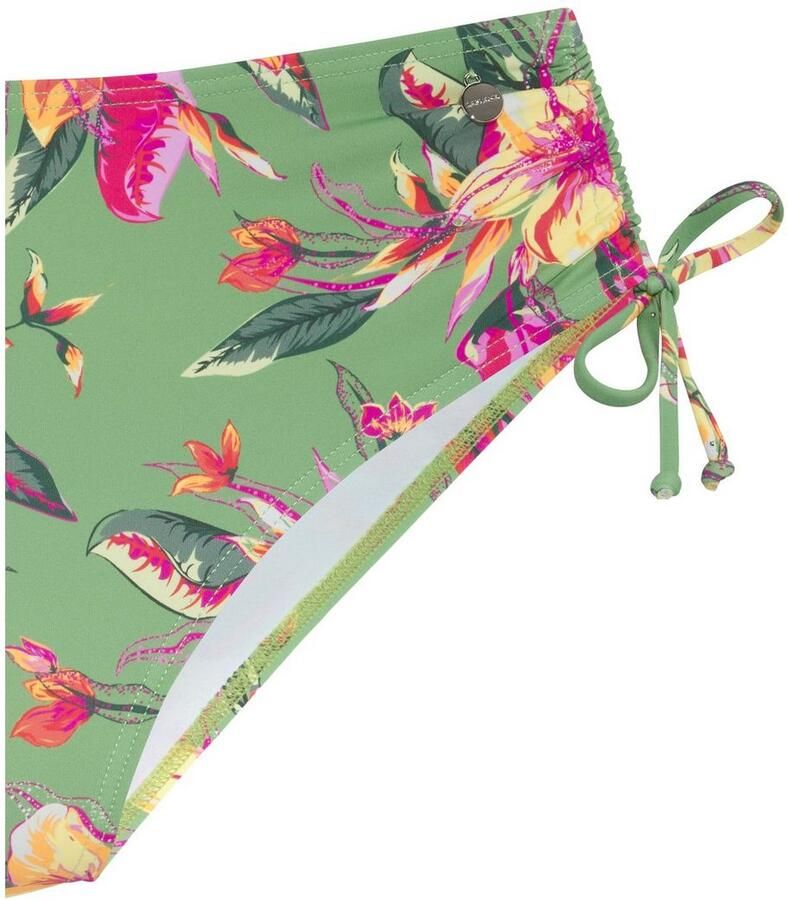 Lascana Bikinibroekje MALIA met zijrimpeling met tropische print
