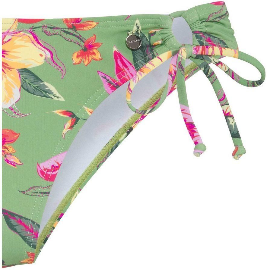Lascana Bikinibroekje MALIA opzij te strikken met tropische print