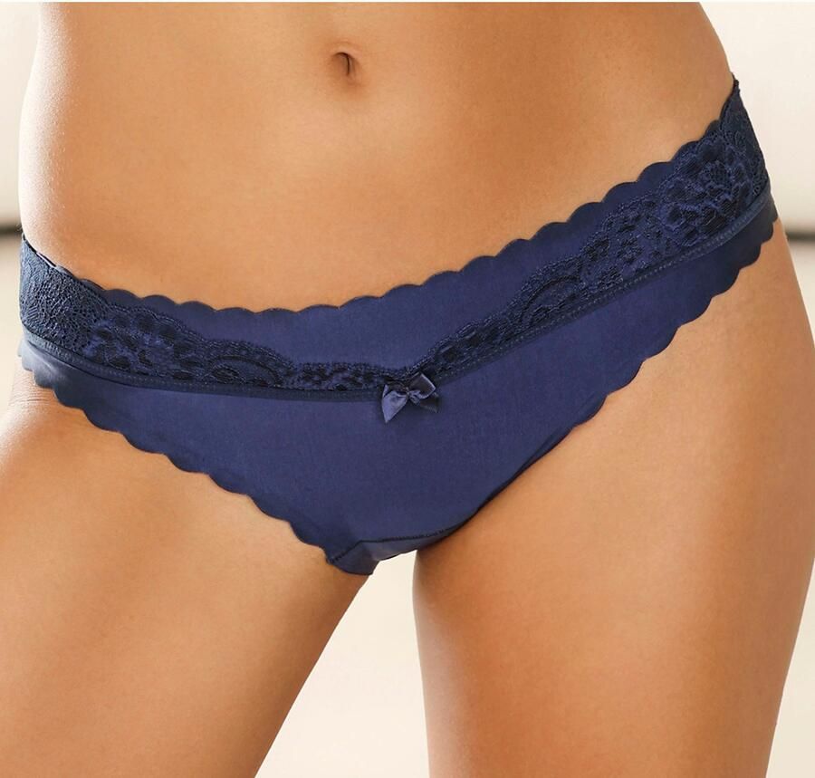 Lascana Bikinibroekje met extra platte randen en fijne kant - Foto 5