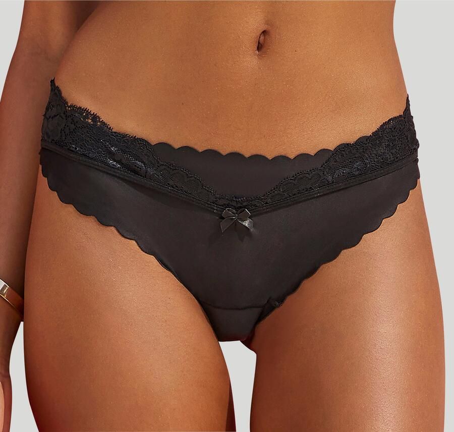 Lascana Bikinibroekje met extra platte randen en fijne kant - Foto 2