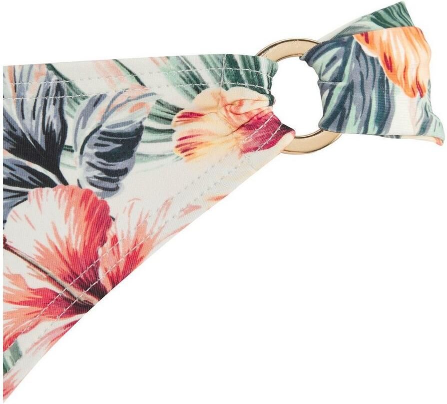 Lascana Bikinibroekje Salsa met sierringen en geweldig bloemenprint
