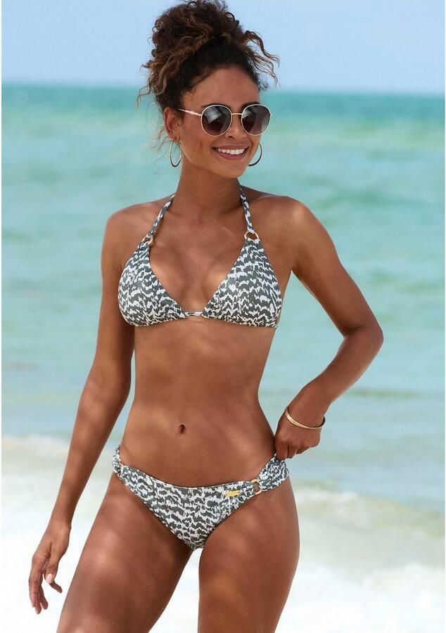 Lascana Bikinibroekje Sansa met goudkleurige sierringen - Foto 3