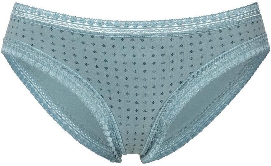 Lascana Bikinibroekje van elastische katoen met zachte kant (3 stuks) - Foto 5