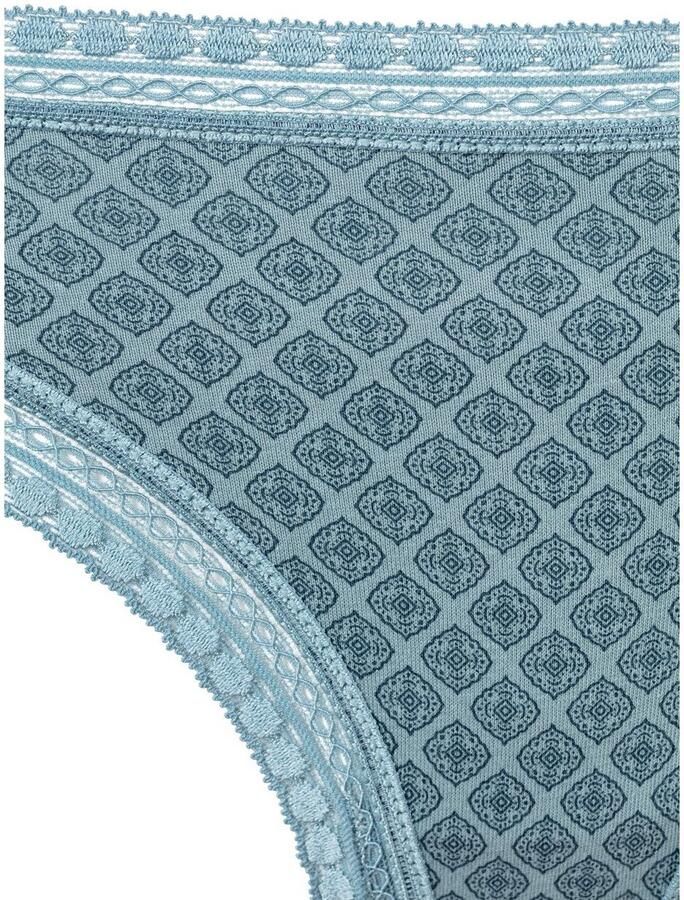 Lascana Bikinibroekje van elastische katoen met zachte kant (3 stuks) - Foto 3