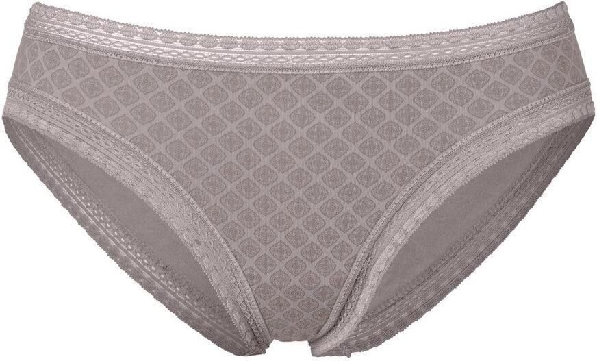 Lascana Bikinibroekje van elastische katoen met zachte kant (3 stuks) - Foto 5