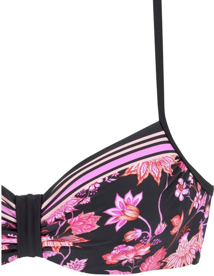 Lascana Bikinitop met beugels Bohemian met geplaatste strepen - Foto 3