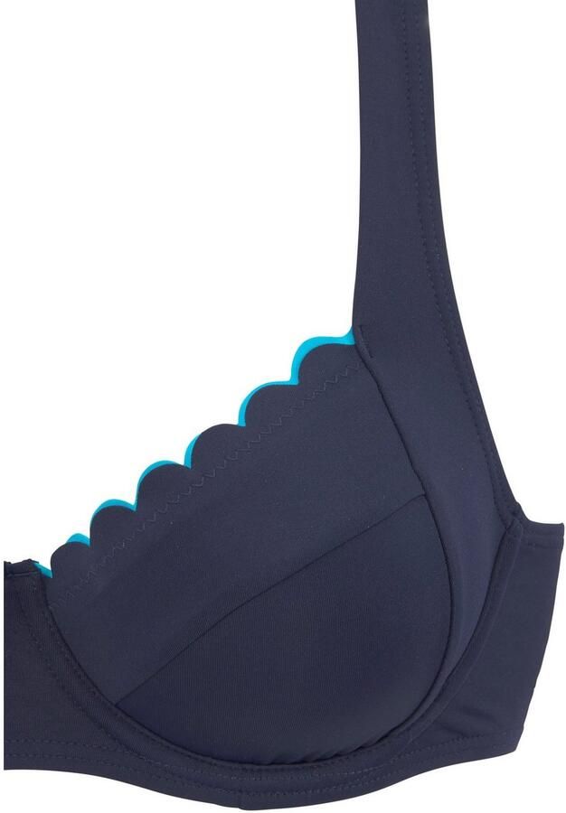 Lascana Bikinitop met beugels Camilla met contrastkleurig detail - Foto 3