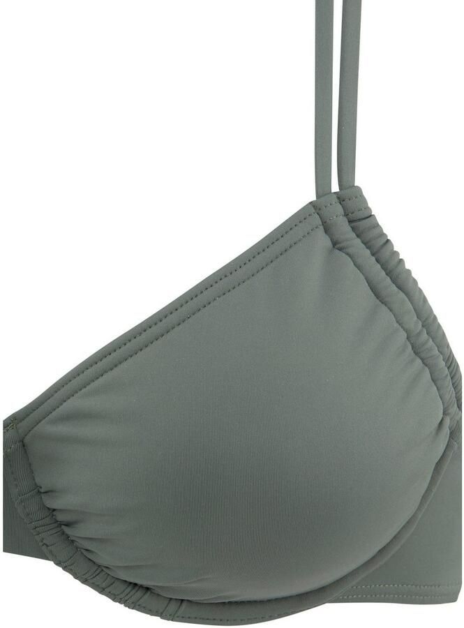 Lascana Bikinitop met beugels Italy opzij aan te rimpelen - Foto 3
