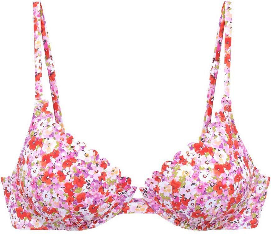 Lascana Bikinitop met beugels Jasmijn met wattage en in bloemenontwerp - Foto 3