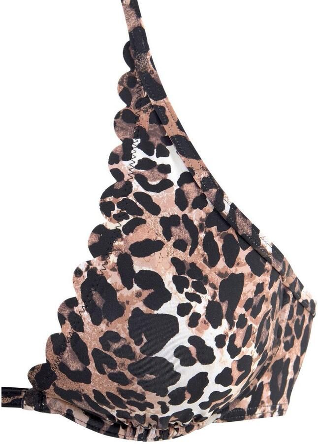 Lascana Bikinibroekje Lexa met omslagband en schulprandjes