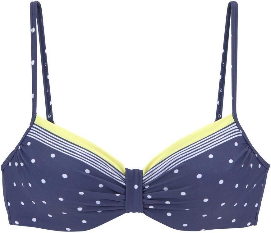 Lascana Bikinitop met beugels Monri met aangerimpeld midden