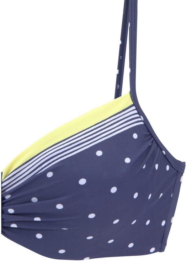 Lascana Bikinitop met beugels Monri met aangerimpeld midden - Foto 2