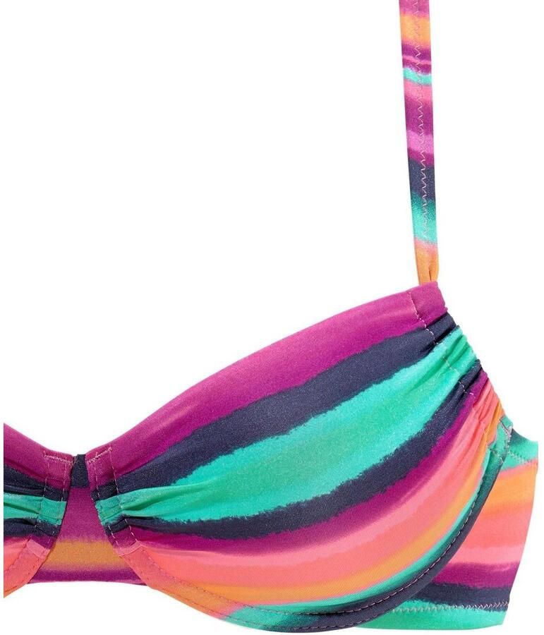 Lascana Bikinitop met beugels Rainbow met verstelmogelijkheid opzij - Foto 2