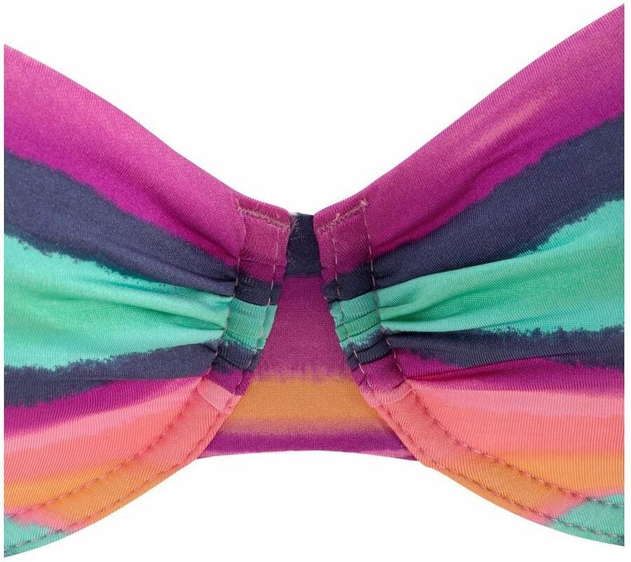 Lascana Bikinitop met beugels Rainbow met verstelmogelijkheid opzij