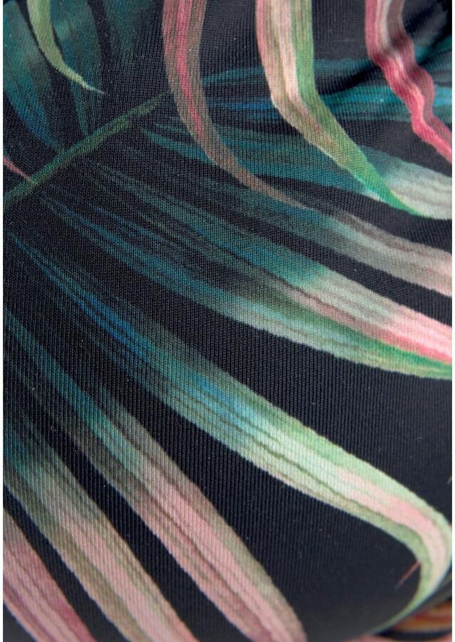 Lascana niet-voorgevormde beugel bikinitop zwart roze groen - Foto 2