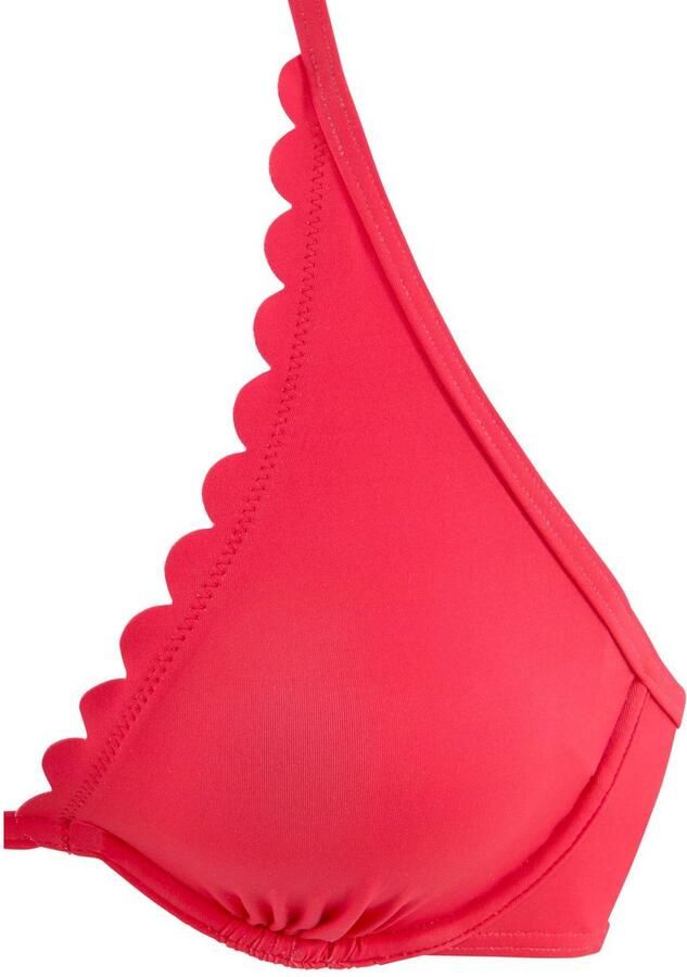 Lascana Bikinitop met beugels Scallop met gelaserde gegolfde rand - Foto 2