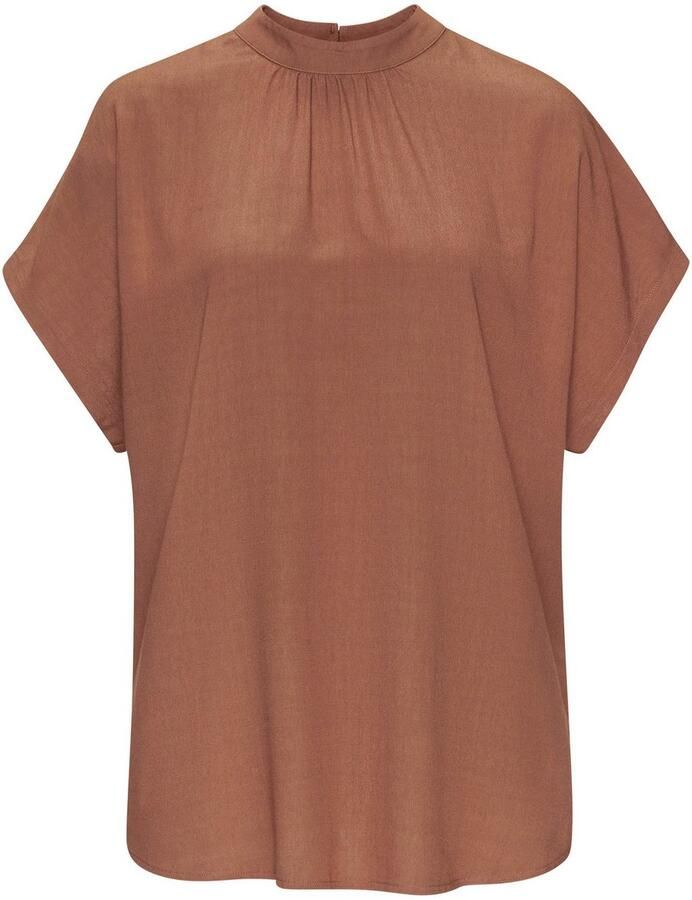 Lascana Blouse met korte mouwen in losse pasvorm damesblouse sportief elegant - Foto 7