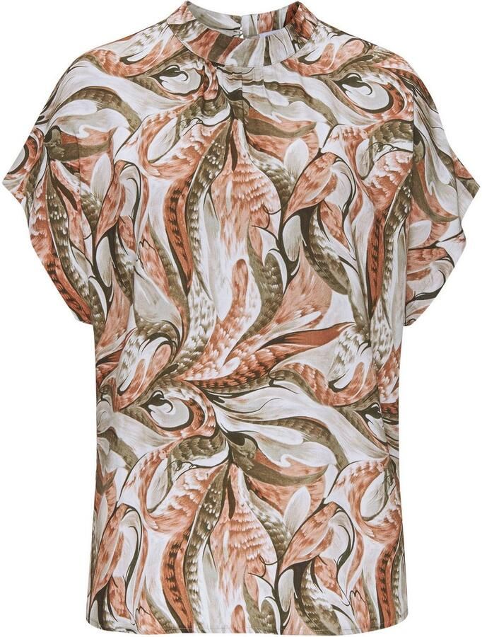 Lascana Blouse met korte mouwen met all-over print damesblouse sportief elegant - Foto 6