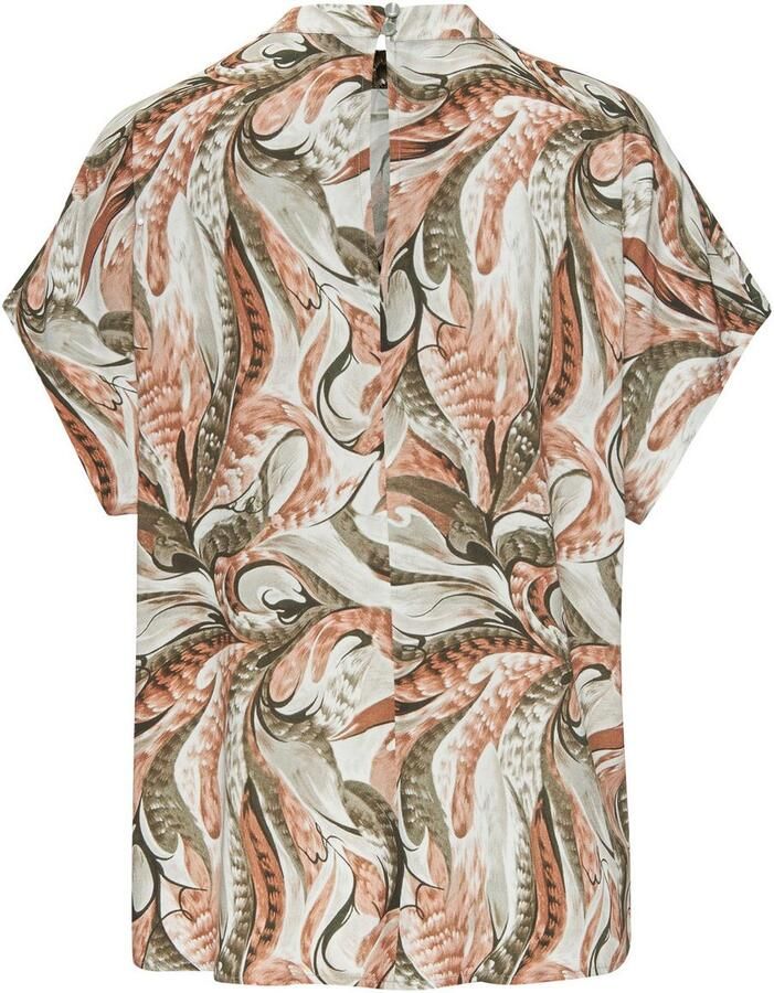 Lascana Blouse met korte mouwen met all-over print damesblouse sportief elegant