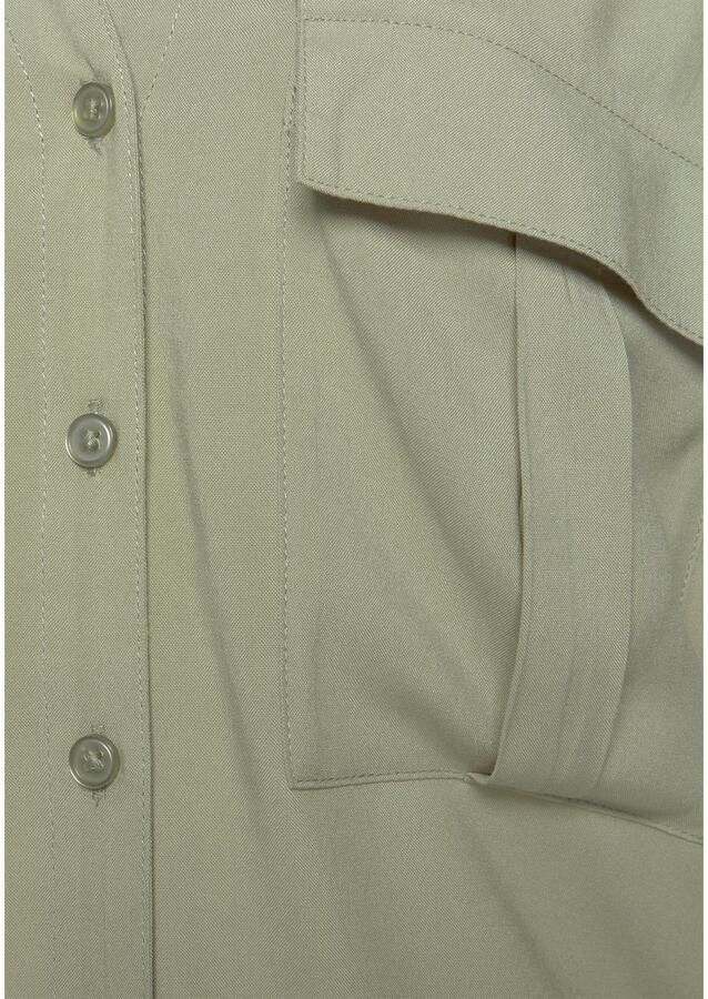 Lascana Blouse met korte mouwen met knoopdetail en knoopsluiting blazerkraag damesblouse - Foto 4