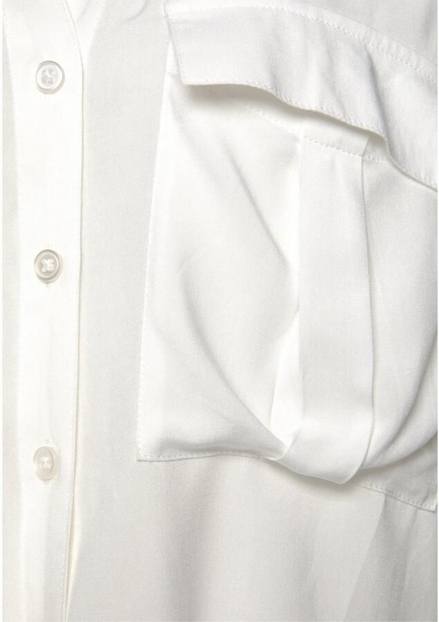 Lascana Blouse met korte mouwen met knoopdetail en knoopsluiting blazerkraag damesblouse - Foto 6