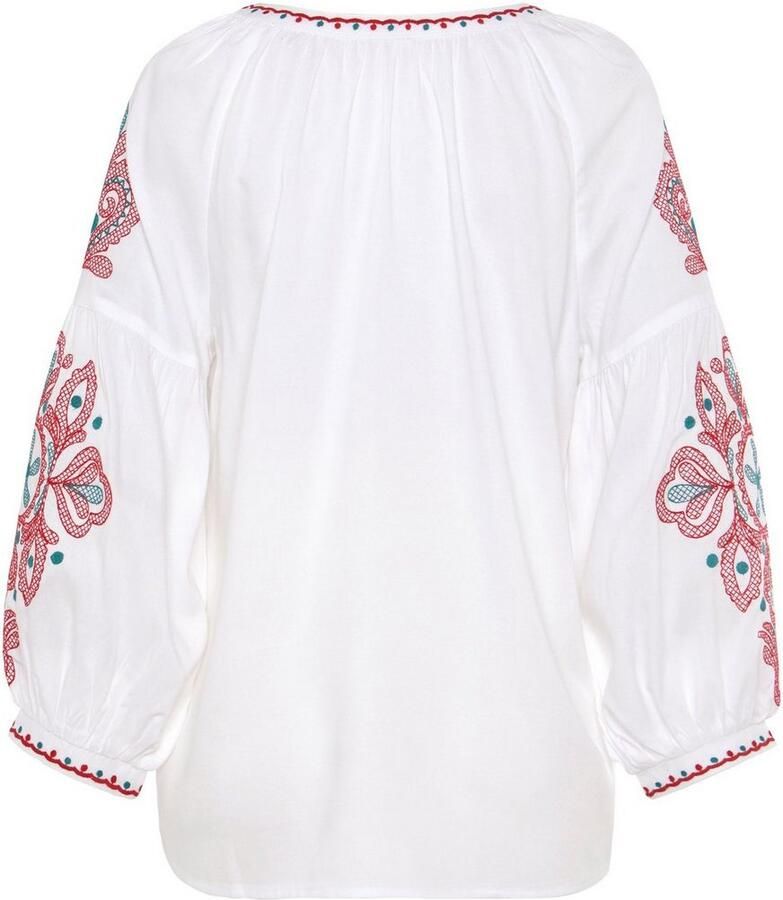 Lascana Blouse met lange mouwen met borduurwerk damesblouse tuniek boho-stijl - Foto 2