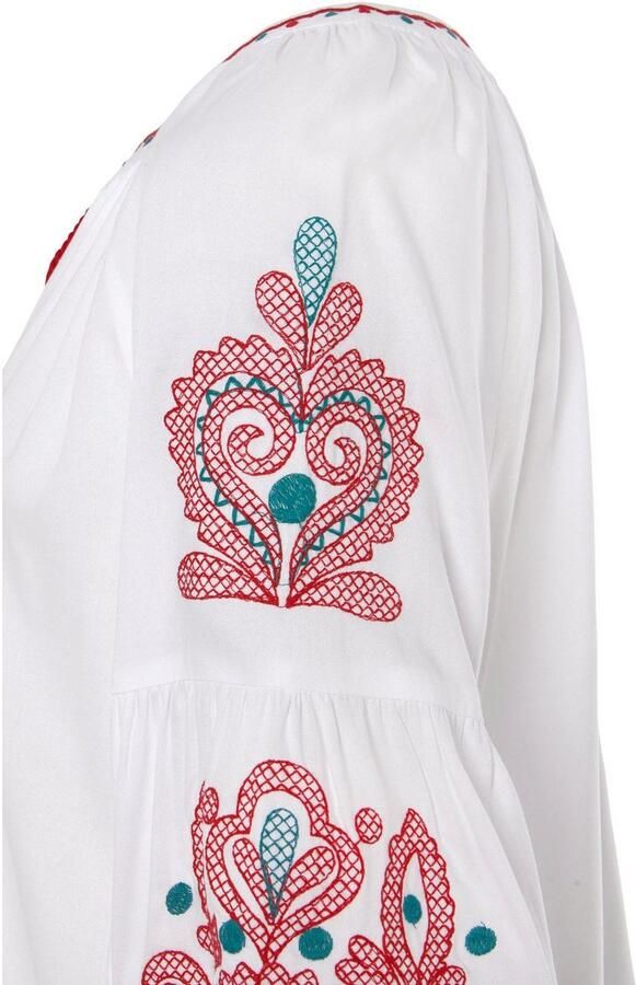 Lascana Blouse met lange mouwen met borduurwerk damesblouse tuniek boho-stijl - Foto 5