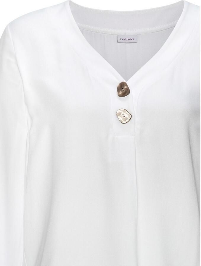 Lascana Blouse met lange mouwen met modieuze knopen - Foto 2