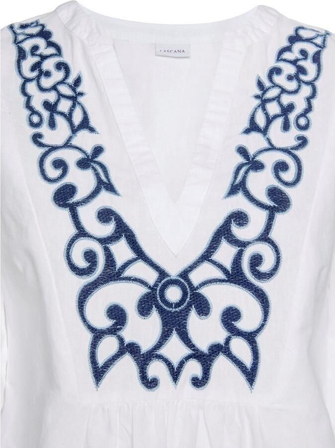 Lascana Blouse met lange mouwen met verfijnde borduurwerk damesblouse tuniek - Foto 3