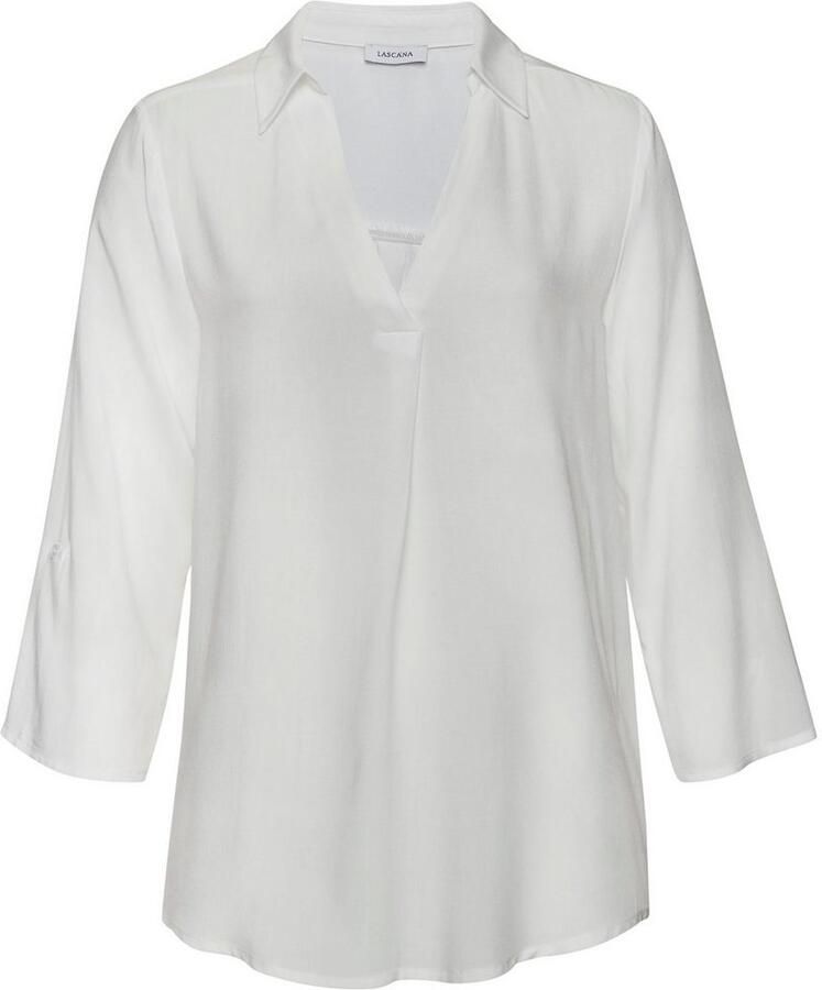 Lascana Blouse zonder sluiting met 3 4-mouwen elegante damesblouse