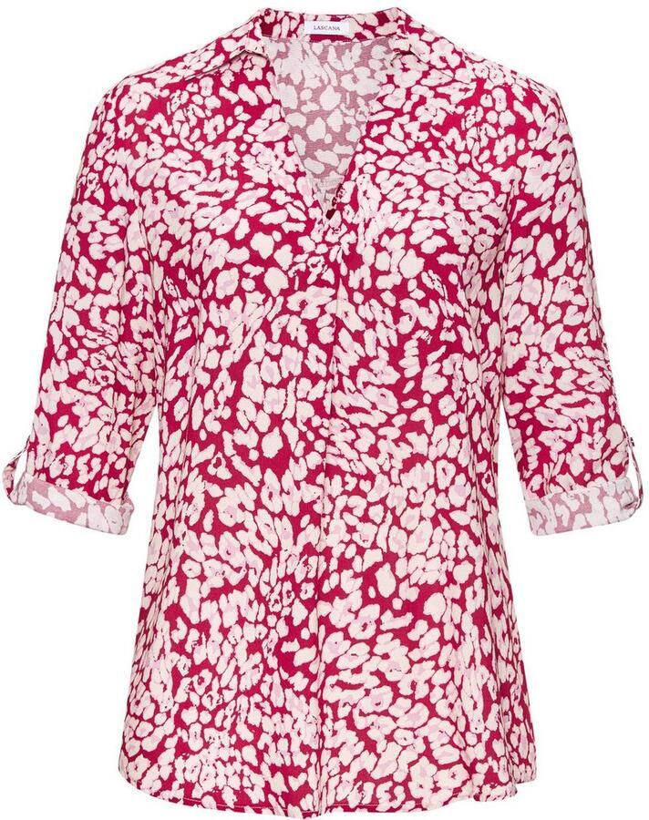 Lascana Blouse zonder sluiting met 3 4-mouwen elegante damesblouse met dierenprint - Foto 2