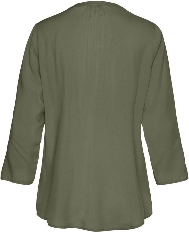 Lascana Blouse zonder sluiting met 3 4-mouwen en knoopsluiting damesblouse