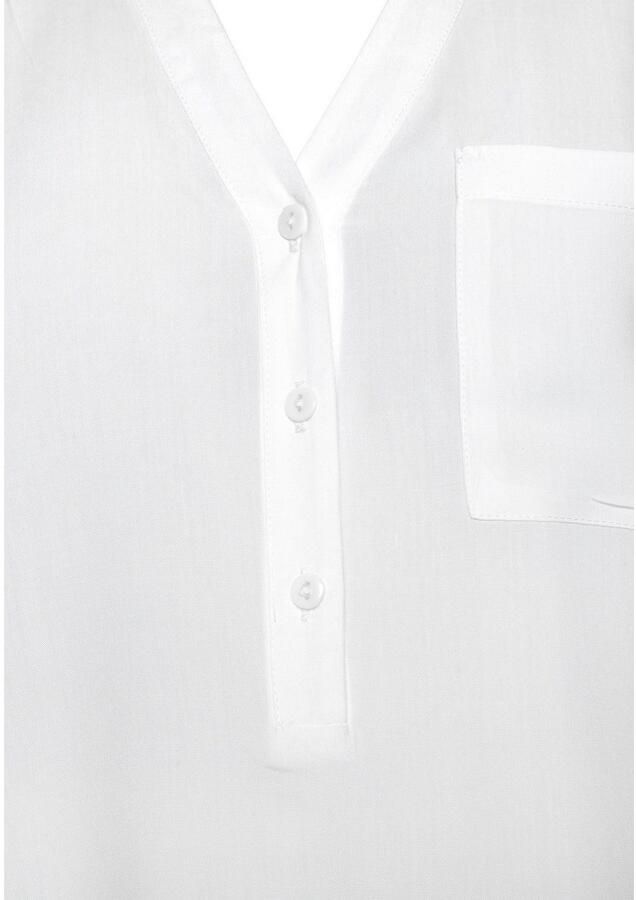 Lascana Blouse zonder sluiting met 3 4-mouwen en knoopsluiting damesblouse - Foto 6