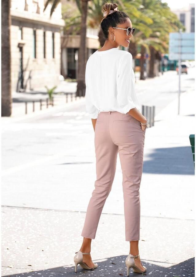 Lascana Blouse zonder sluiting met 3 4-mouwen en knoopsluiting damesblouse - Foto 5