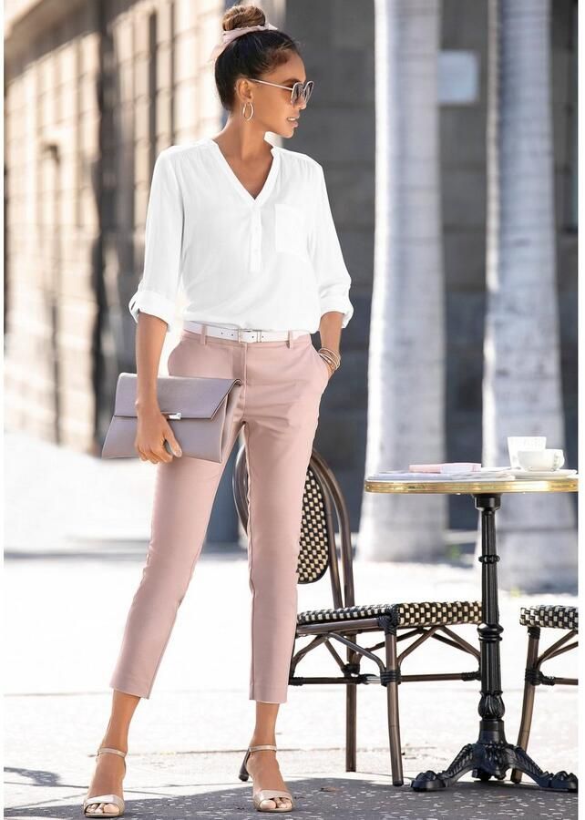 Lascana Blouse zonder sluiting met 3 4-mouwen en knoopsluiting damesblouse - Foto 3