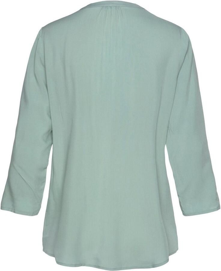 Lascana Blouse zonder sluiting met 3 4-mouwen en knoopsluiting damesblouse