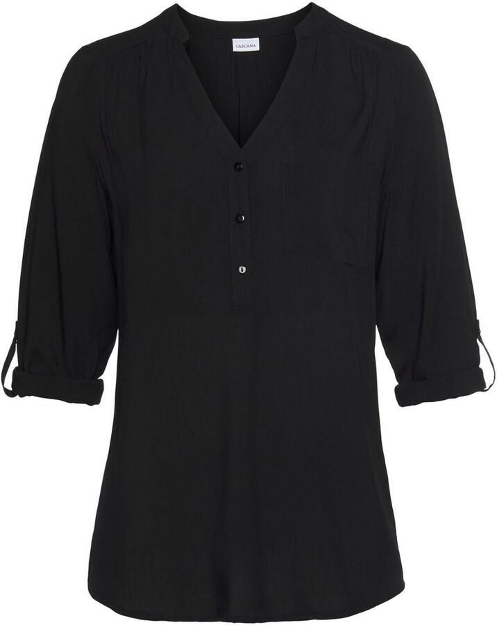 Lascana Blouse zonder sluiting met 3 4-mouwen en knoopsluiting damesblouse - Foto 8