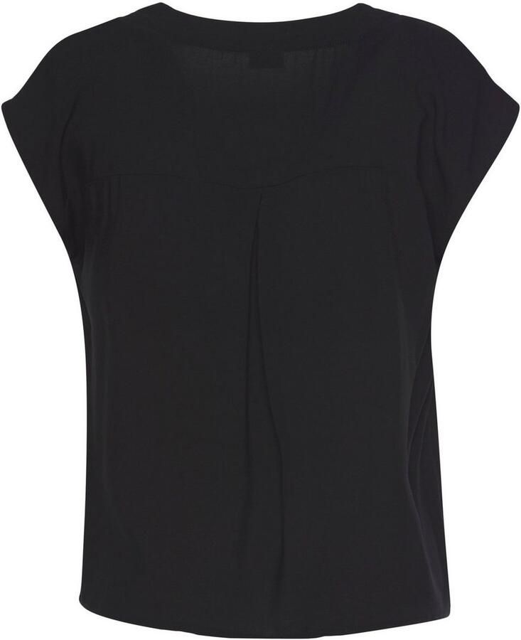 Lascana Blouse zonder sluiting met modieuze knopen luchtige korte mouwen blouse zomers